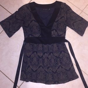 The Limited patterned blouse with ribbon waist